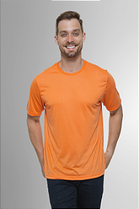 Camiseta laranja 100% poliéster