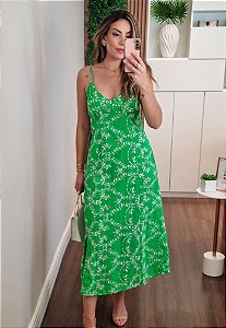 Vestido Laise Alça Fina