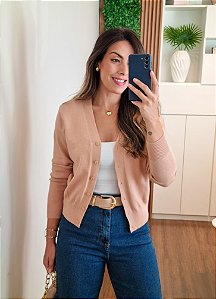 Cardigan tricô nude