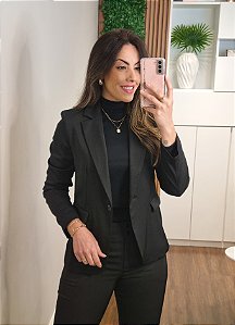 Blazer alfaiataria preto