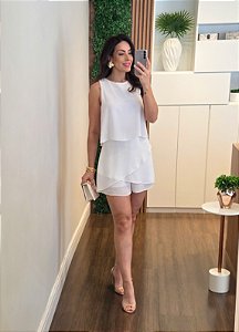 Macaquinho fluído off white (Slim)