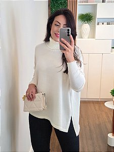 Poncho Tricô Cacharrel Off White