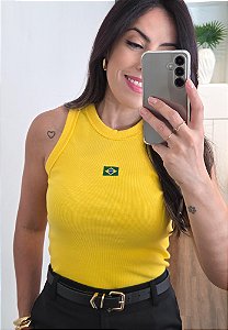Regata Brasil Canelada Amarela