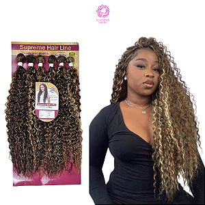 Cabelo Orgânico Cacheado Ritmo Crochet Braid Ser Mulher 50cm 340g