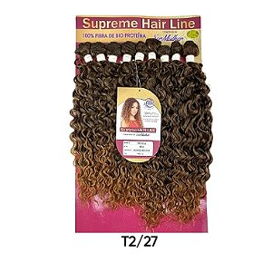 Cabelo Bio Vegetal Cacheado Ser Mulher Linha Supreme Hair Modelo Alessandra  65 cm Pacote 300g Cor:1 Preto Tamanho único