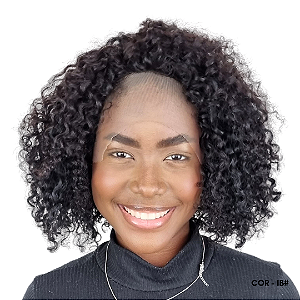 ​​​​​​​Lace Front Humana Cacheada Malu - Beauty Hair (Cor 1B)