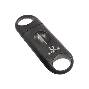 Cortador de Charutos Plástico V-Cut Nerone Preto