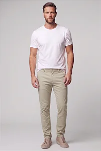 Calça Chino Slim Sarja
