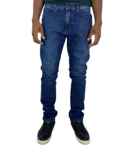 Calça Slim Used T Bordado No Bolso