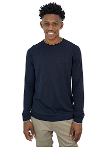 Tricot Gola Redonda Det Na Barra