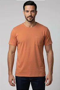 Camiseta Lisa Estonada Com Bolso