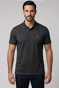 Polo Elaborada Listra Black Modal Classic