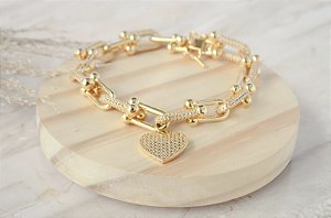 PULSEIRA ELOS CRAVEJADA  GOLD