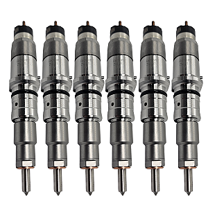 Kit 6 Injetores WTEK Komatsu PC200 PC220 PC270 -  Escavadeira Hyundai 260L Cummins Qsb 6.7 4.5 0445120231