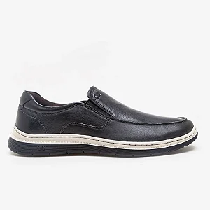 MOCASSIM LEAVE SLIP PRETO DEMOCRATA