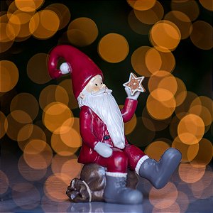 Noel Cookie Sentado - Memórias de Natal