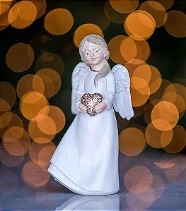 Anjinha Lucy Com Coração - Memórias de Natal