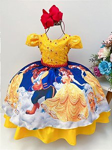 Vestido Temático Bela e a Fera