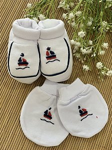 Pantufas Com Luvinha Barquinho