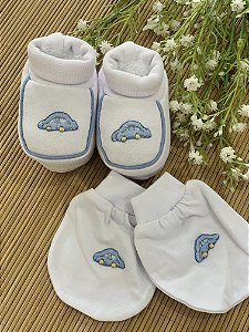 Pantufas Com Luvinha Carrinho