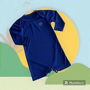Macacão Bebe Proteção Solar Uv50 Azul