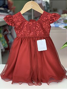Vestido baby Renda Vermelho