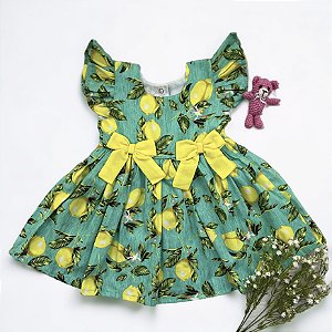 Vestido Baby 2 laços Limão