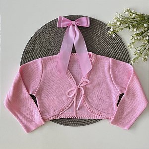 BOLERO DE LINHA PÉROLAS ROSA