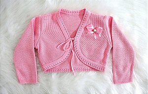 BOLERO DE LINHA LACINHO ROSA
