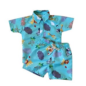 Conjunto Mauricinho Safari Baby Verde