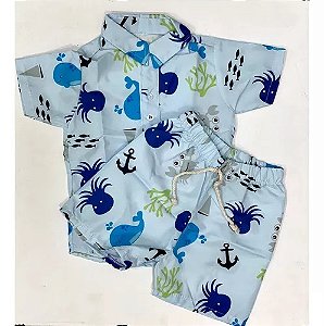 Conjunto Mauricinho Fundo do Mar
