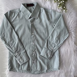 Camisa Infantil ML Verde Chá