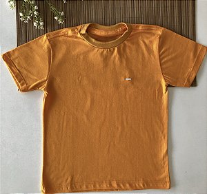 Camiseta Infantil Básica Amarelo Ouro