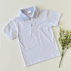 Gola Pólo Infantil masculina Branca