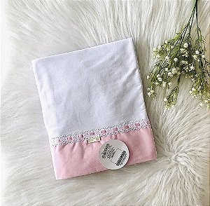 Lençol e Fronha Flores Rosa 2 Peças