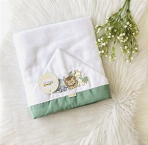 Toalha Dupla com Capuz Selva Verde