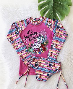 Roupa de Banho Infantil Unicórnio Summer