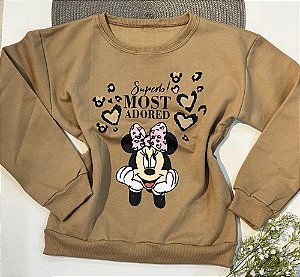 Casaco moletom Minnie Nude