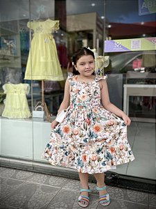 Vestido Duas Marias Floral Verde