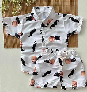 Conjunto Mauricinho Chefinho Branco