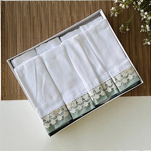 FRALDA LUXO 8 PCS PARA PERSONALIZAR VERDE