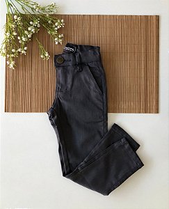 Calça Infantil Esporte Fino Acetinado Cinza Escuro
