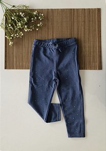 Leggiing Jeans médio com Aplicação CINTI