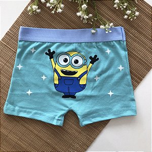 Cueca Box Infantil Minnions Verde