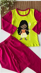Pijama Infantil Feminino Moana