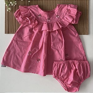 Vestido Com Calcinha Rosa