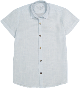 Camisa Infantil Casual Slin Azul Bebê Ogochi