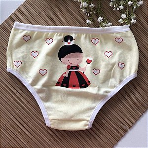 Calcinha Infantil Rainha de Copas Alice