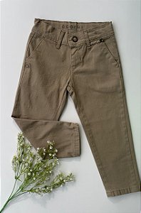 Calça Infantil Essencial Color Bols Caqui