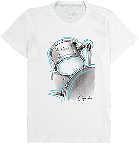 Camiseta Infantil Concept Slim estampa Bateria Ogochi